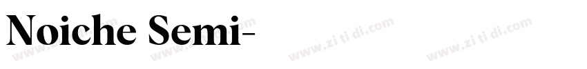 Noiche Semi字体转换